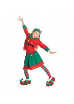 Christmas Elf Girl's Costume 7-9 Years