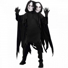 Black 2 Headed Ghoul Unisex Child's Costumes 10-12 Years