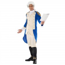 Blue George Washington Men's Costumes Large