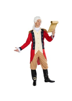 Red George Washington Men's Costumes 2XL