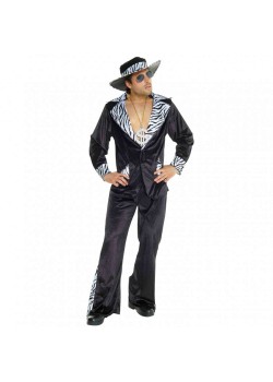 Black Pimp Daddy Morph Men's Costume Large