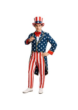 Uncle Sam Men's Costumes Medium