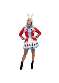 Red Wonderland Rabbit Women's Costumes Size 8-10