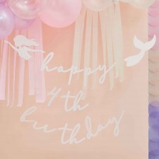 Mermaid Shine Hapy Birthday Bunting Banners 2m 2 pk