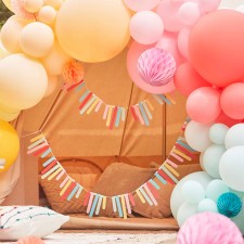 Multi Colour Mix It Up Card Sticks Bunting Banners 3 pk