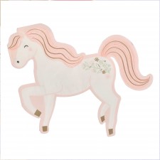 Unicorn Princess Party Lunch Napkins 15.5cm x 15cm 16 pk
