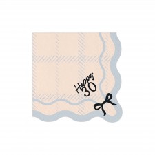 30th Birthday Elegant Milestone Lunch Napkins 16.5 x 16.5 cm 12 pk