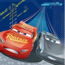 Disney Cars 3 Lunch Napkins 33cm x 33cm 16 pk