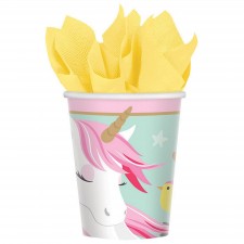 Magical Unicorn Paper Cups 266ml Pack of 8