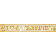 Wedding Holographic Just Married Banner 2.7m