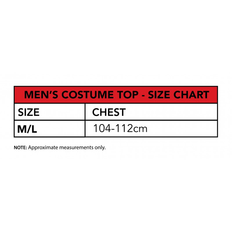 Pennywise 'IT' Costume Top & Mask for Adult