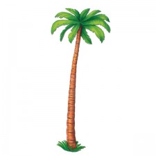 Hawaiian Luau Palm Tree Jointed Cutout 182cm