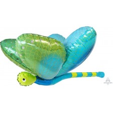 Dragonfly Multi Coloured UltraShape Cute Dragonfly Shaped Balloon 101cm x 78cm