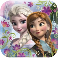 Disney Frozen Square Dinner Plates 23cm 8 pk