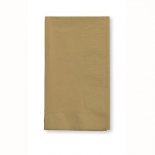 Glittering Gold Dinner Napkins 40cm x 40cm 1/8 Fold 50 pk
