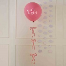 Baby Shower It's a Girl Hey Girl Latex Balloon 45cm