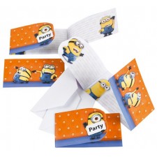 Minions Invitations Pack of 6