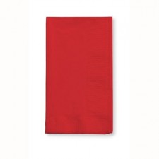 Classic Red Dinner Napkins 40cm x 40cm 1/8 Fold 50 pk