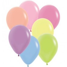 Neon Multi Coloured Teardrop Latex Balloons 30cm 100 pk