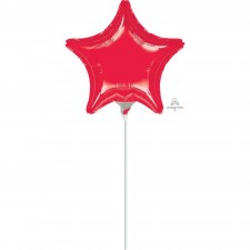 Star Red Shaped Balloon 23cm
