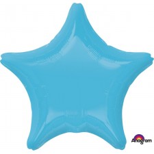 Caribbean Blue Star Shaped Balloon 45cm