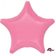 Bright Bubble Gum Pink Star Shaped Balloon 45cm