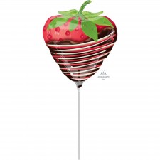 Red Chocolate Dipped Strawberry Mini Shaped Balloon