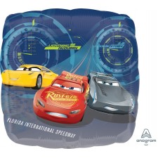 Lightning McQueen Disney Cars 3 Square Foil Balloon 45cm