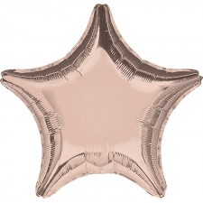 Rose Gold Star Shaped Balloon 45cm