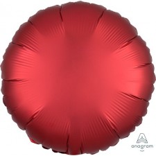 Satin Luxe Sangria Round Foil Balloon 45cm